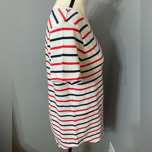 Old Navy Red and Blue Striped EveryWear T-Shirt - Picture 4 of 5